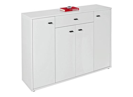 Komoda Boni - bílá, Moderní, kompozitní dřevo (116/84/30cm) Komoda Boni - bílá, Moderní, kompozitní dřevo (116/84/30cm)