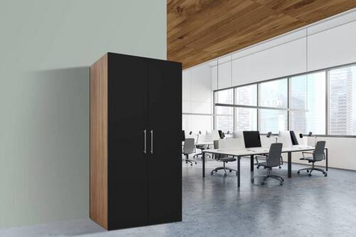 Schrankküche mit E-Geräte / Spüle 104 cm - Edelstahlfarben/Eichefarben, Basics, Holzwerkstoff/Metall (104/193/67cm) - Respekta