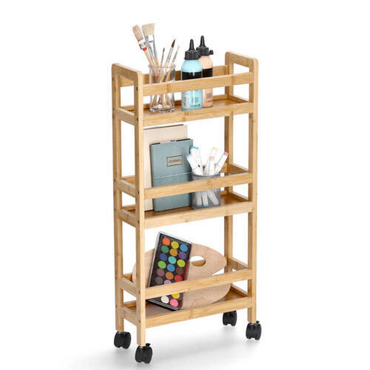 Beistellregal Naturfarben BxHxT: 36x15,5x74 cm - Naturfarben, Basics, Holz/Holzwerkstoff (36/15,5/74cm) - Zeller Present