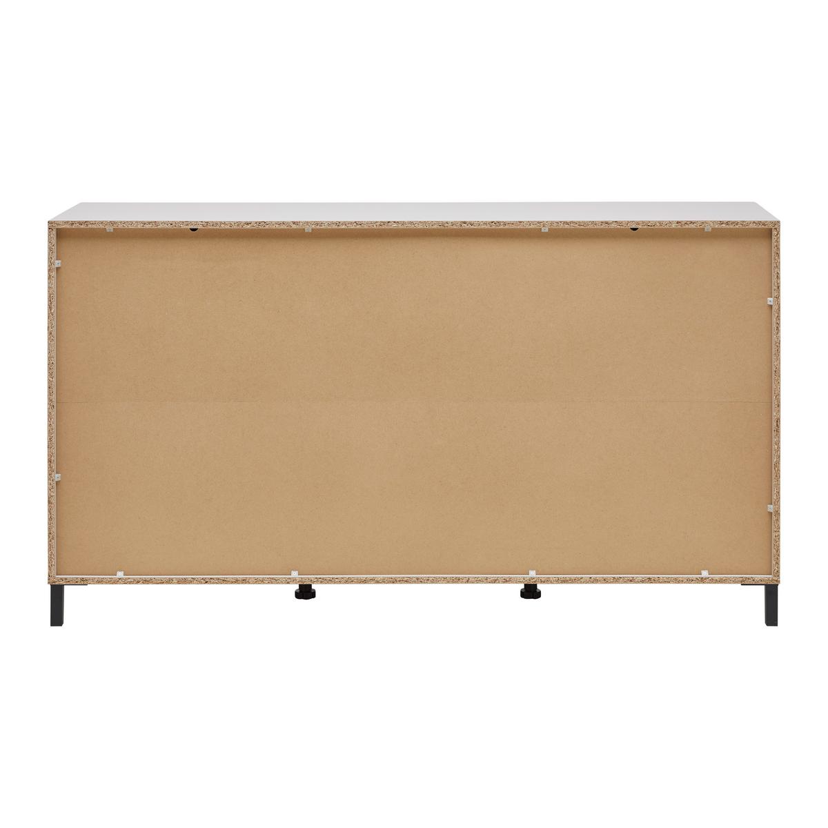 Komód Marron - kasmírszínű/fekete, Basics, faalapú anyag (157/90/40cm)