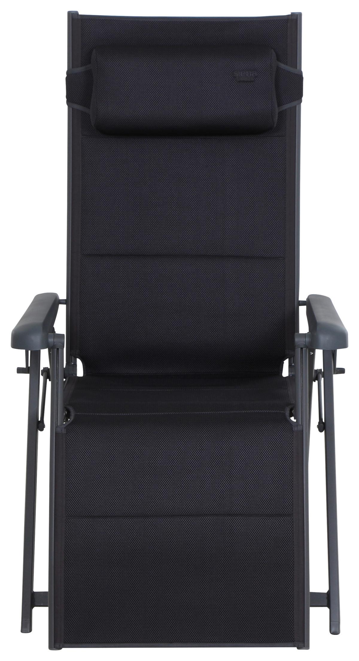 Garten-relaxliegel Klappbar Aluminium - Anthrazit, KONVENTIONELL, Textil/Metall (69/124/84cm) - Siena Garden