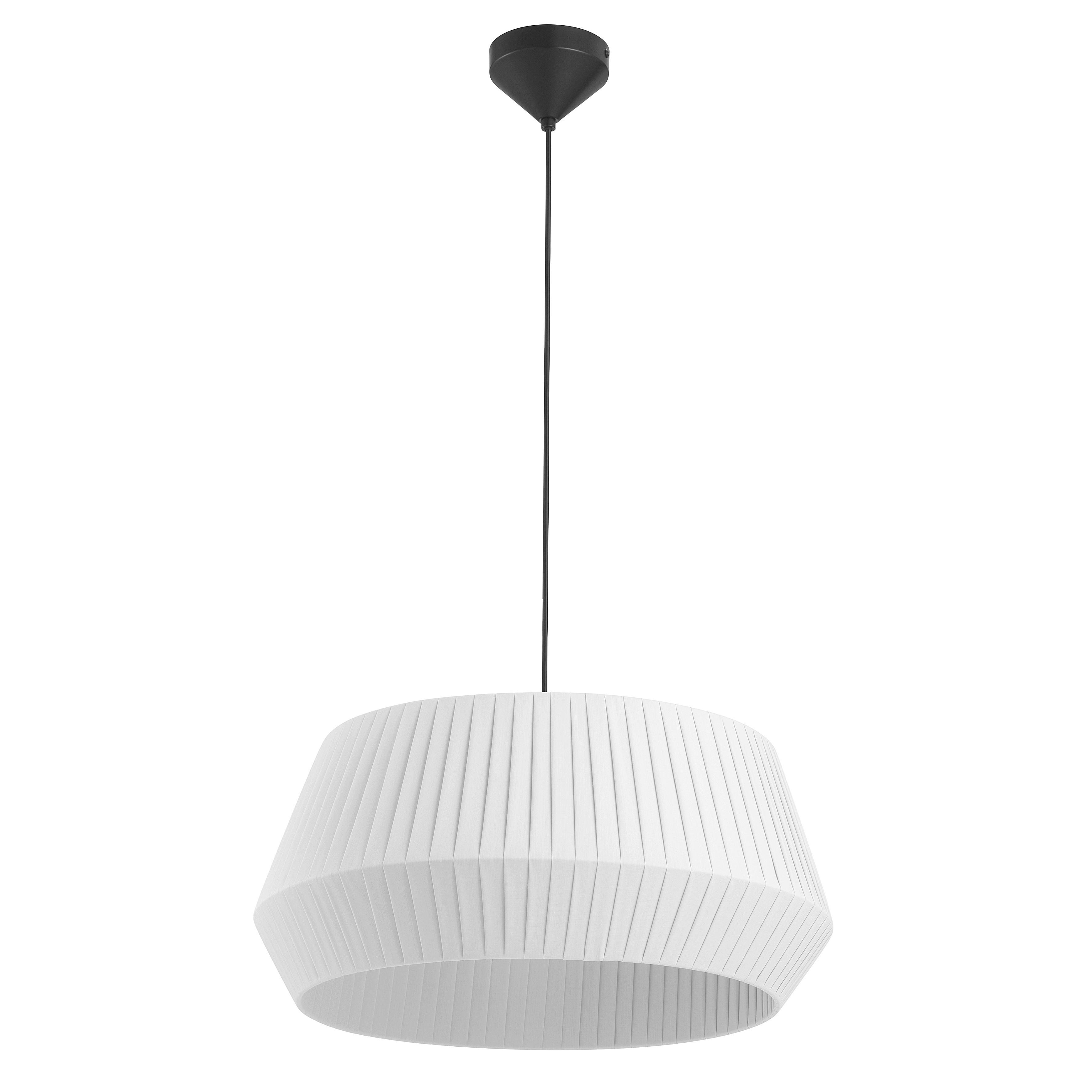 Hängeleuchte Dicte Pela Weiß B: 53 Cm - Weiß, Design, Textil (53/29cm) - Nordlux