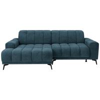 Rohová sedačka LAYA, levá, petrolejová tkanina MEMPHIS - petrolej, Moderní, textil (155/250cm) - Premium Living