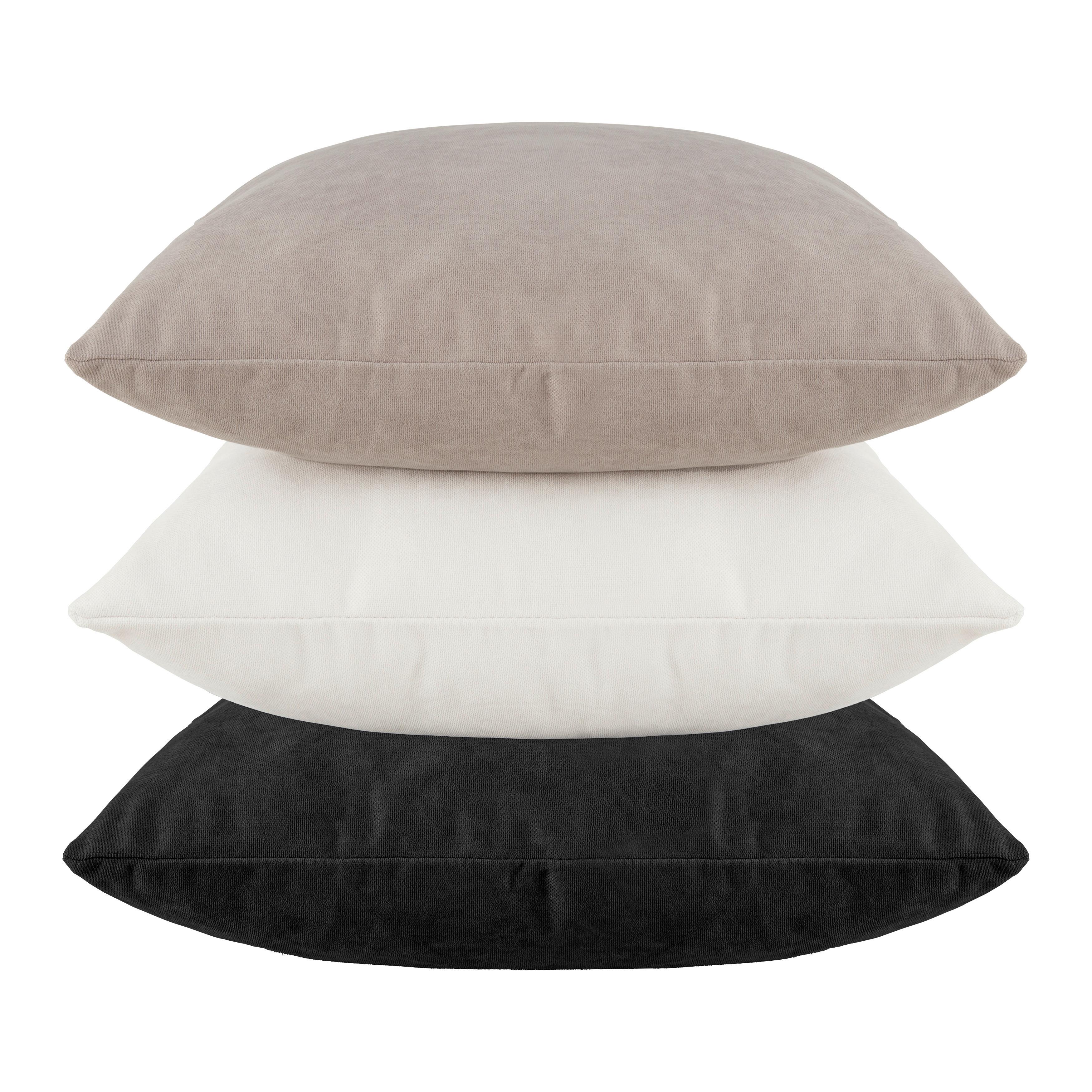 Dekorační polštář Lexi, 45/45cm, šedohnědá - šedohnědá, Moderní, textil (45/45cm) - Modern Living