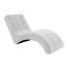 Relaxačné ležadlo LAVANDA, biela, max. 120 kg - čierna/biela, Modern, textil/plast (68/80/167cm) - Mömax