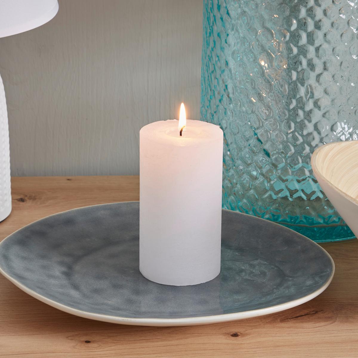 Stumpenkerze Saphira Weiß D/H: 6,8/12 cm - Basics (6,8/12cm) - Ondega