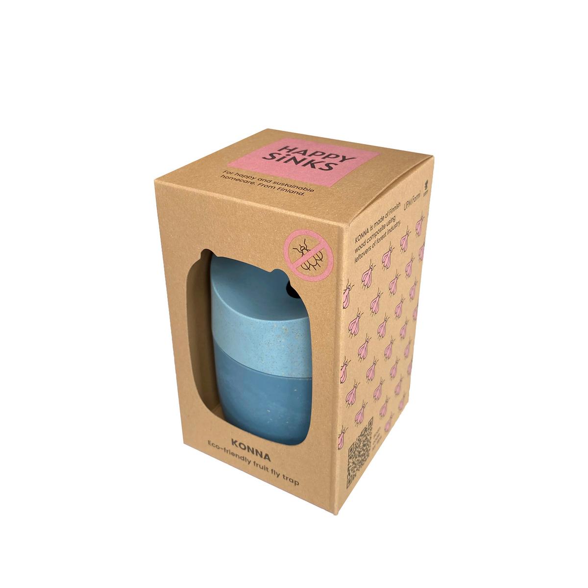 Fruchtfliegenfalle Eb-Hs-011 - Pastellblau, Basics, Holzwerkstoff/Kunststoff (6,9/11cm) - HAPPY SINKS