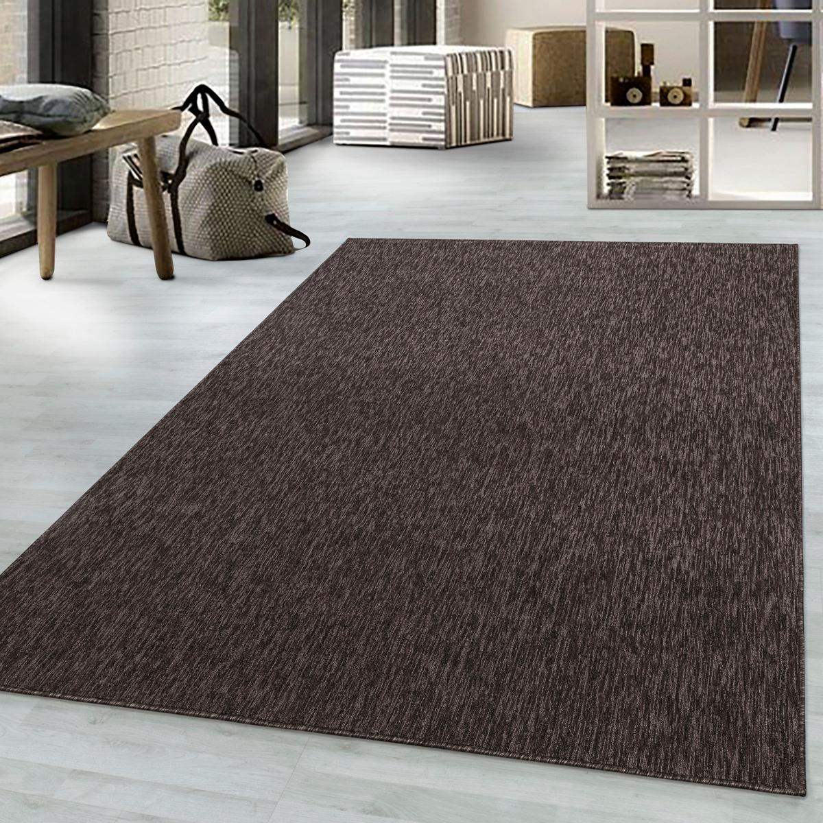 Webteppich Braun Naturfaser Nizza 120x170 cm - Braun, KONVENTIONELL, Textil (120/170cm)