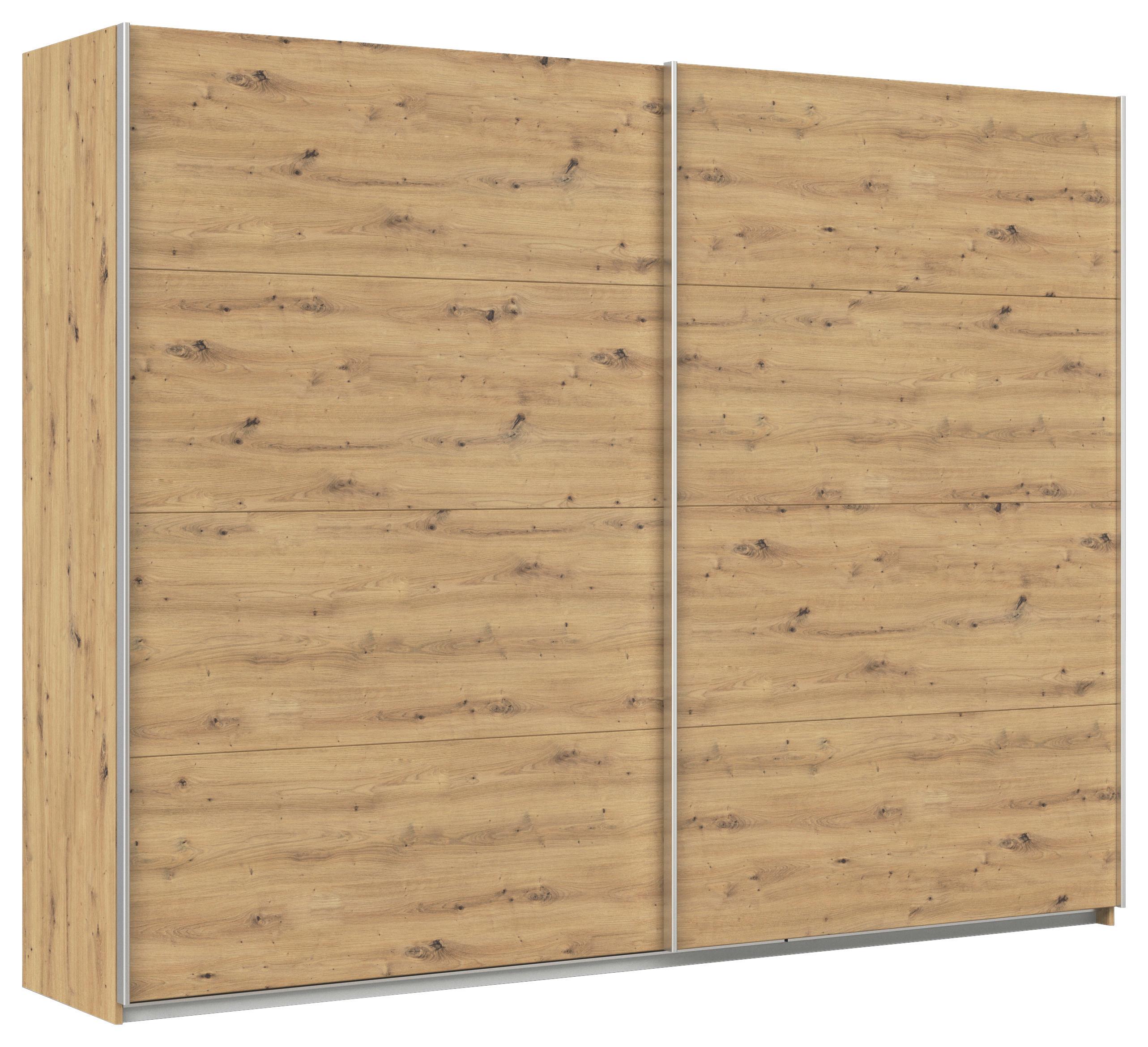 Schwebetürenschrank Feldkirch 271 Normalhöhe - Eiche Artisan, MODERN, Holzwerkstoff (271/210/62cm)