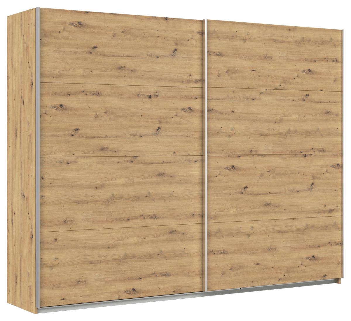 Schwebetürenschrank Feldkirch 271 Normalhöhe - Eiche Artisan, MODERN, Holzwerkstoff (271/210/62cm)