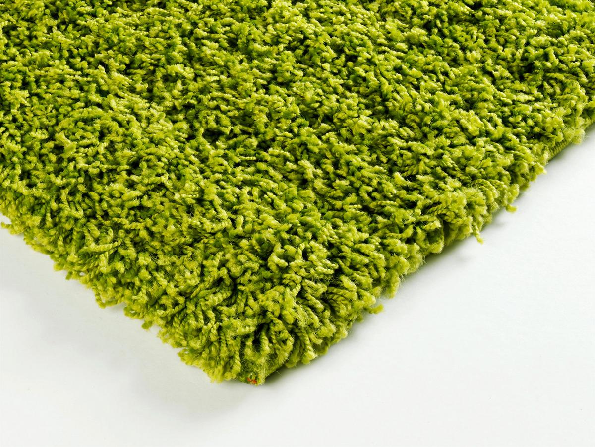 Hochflorteppich Fashion Shaggy Grün 80x240 cm - Grün, Basics, Textil (80/240cm) - Novel