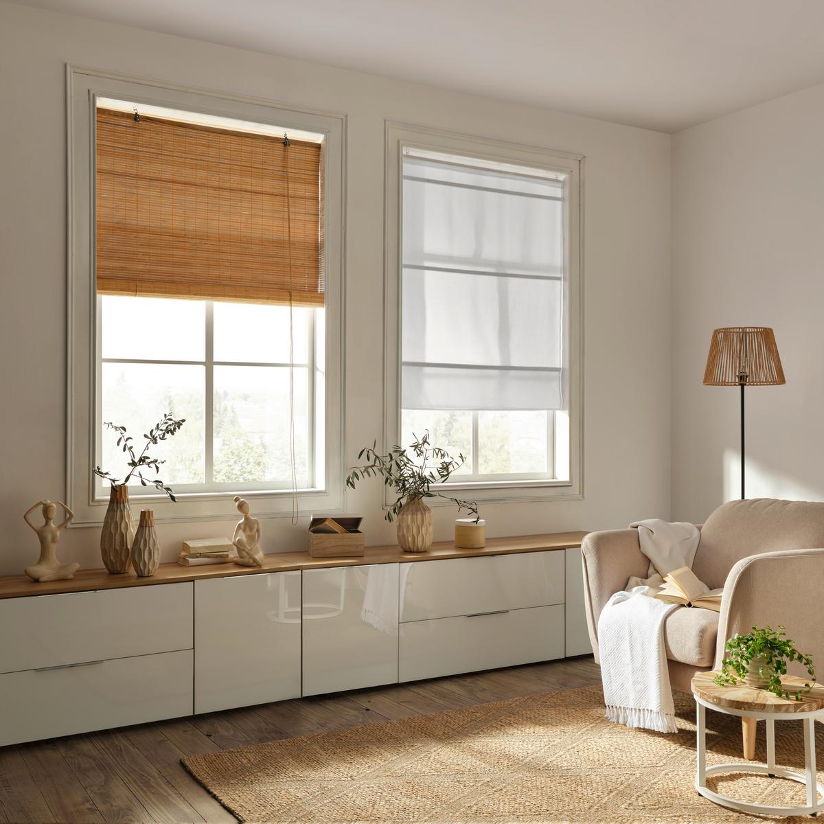Roleta do interiéru Woody, 100/180cm, hnedá - hnedá, Lifestyle, drevo (100/180cm) - Modern Living