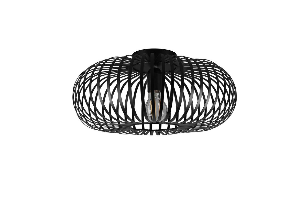 Deckenleuchte Ø 40 cm 1-Flammig mit Metallschirm - Schwarz, Design, Metall (40/17cm) - Trio Leuchten