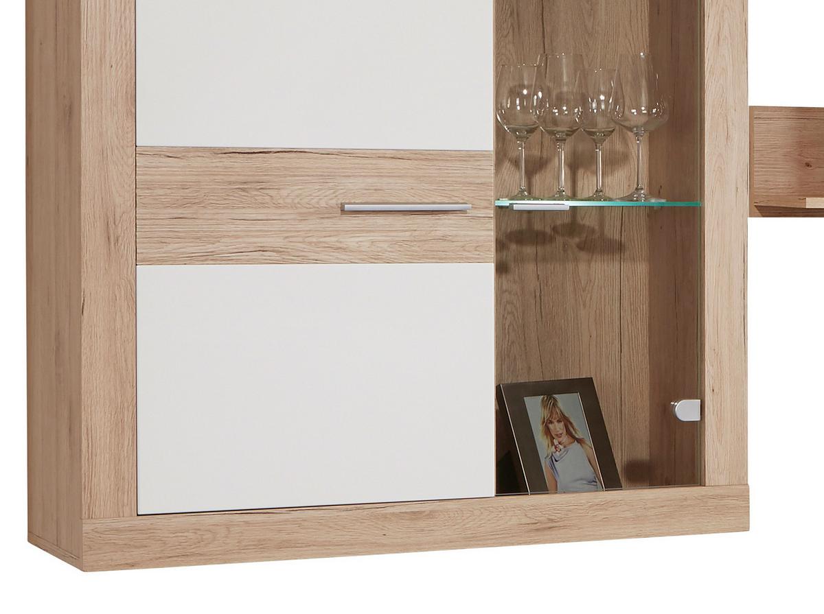 Odporúčaná kombinácia MALTA - SAN REMO 5 - biela/farba duba, Modern, kompozitné drevo/plast (329/197/42cm)