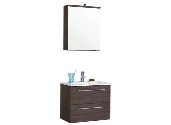 Badezimmer Mailand 60 cm Eiche Dekor - Eichefarben/Weiß, MODERN, Holzwerkstoff/Kunststoff (60/47cm) Badezimmer Mailand 60 cm Eiche Dekor - Eichefarben/Weiß, MODERN, Holzwerkstoff/Kunststoff (60/47cm)