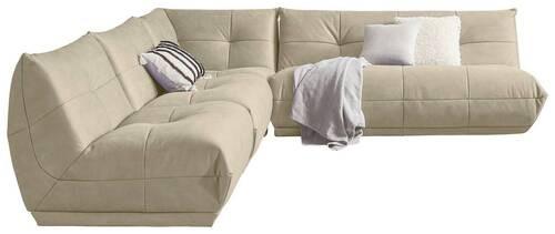 Ecksofa Giselle Creme S: 315x285 Cm - Creme, Trend, Textil (315/285cm) - Livetastic
