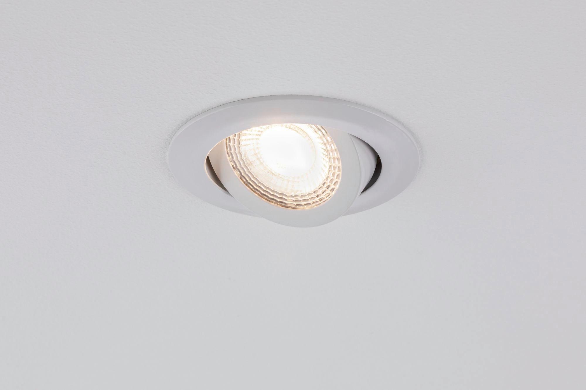 Einbauspot Ø 8,2 cm Weiß 3-teilig Kippbar - Design (8,2cm) - Paulmann