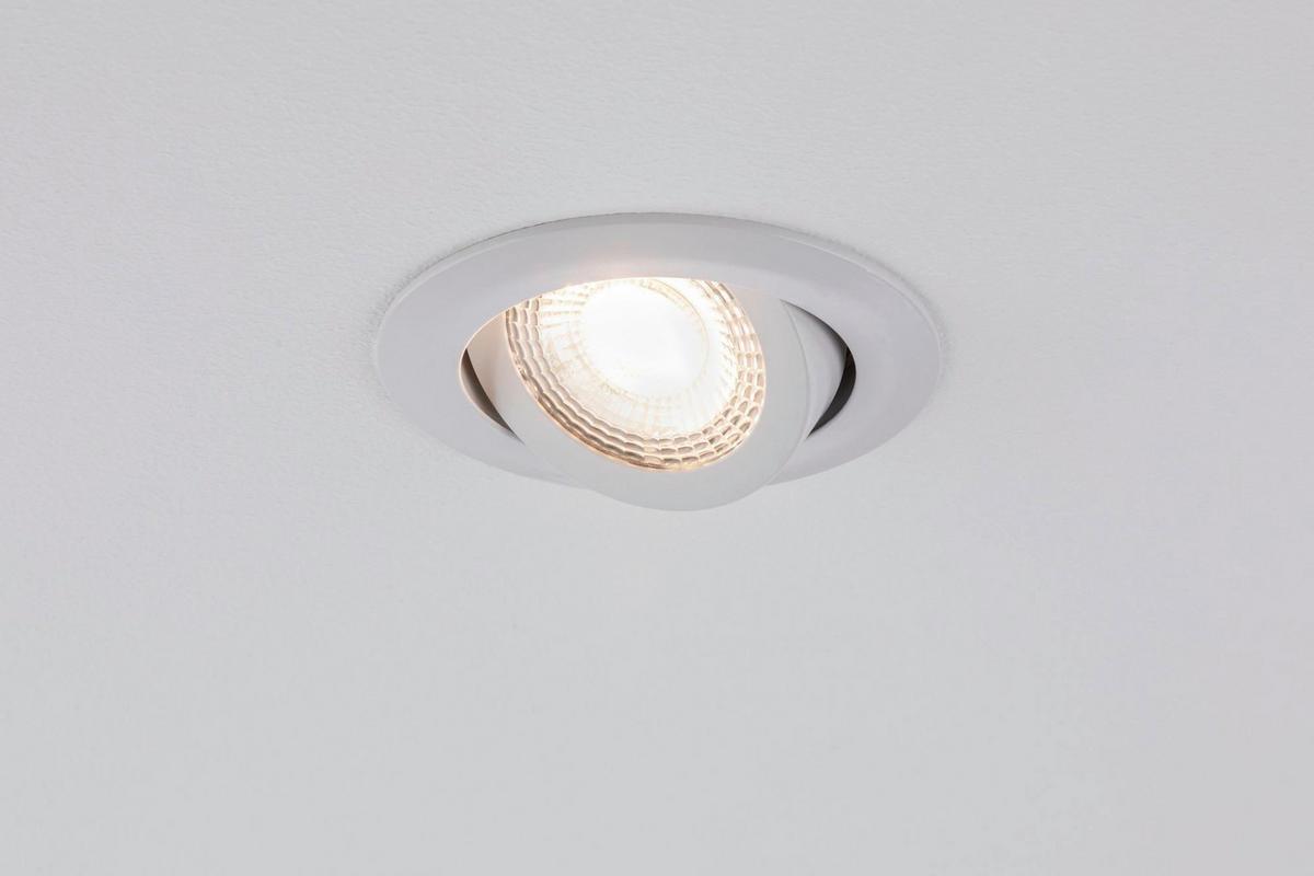 Einbauspot Ø 8,2 cm Weiß 3-teilig Kippbar - Design (8,2cm) - Paulmann