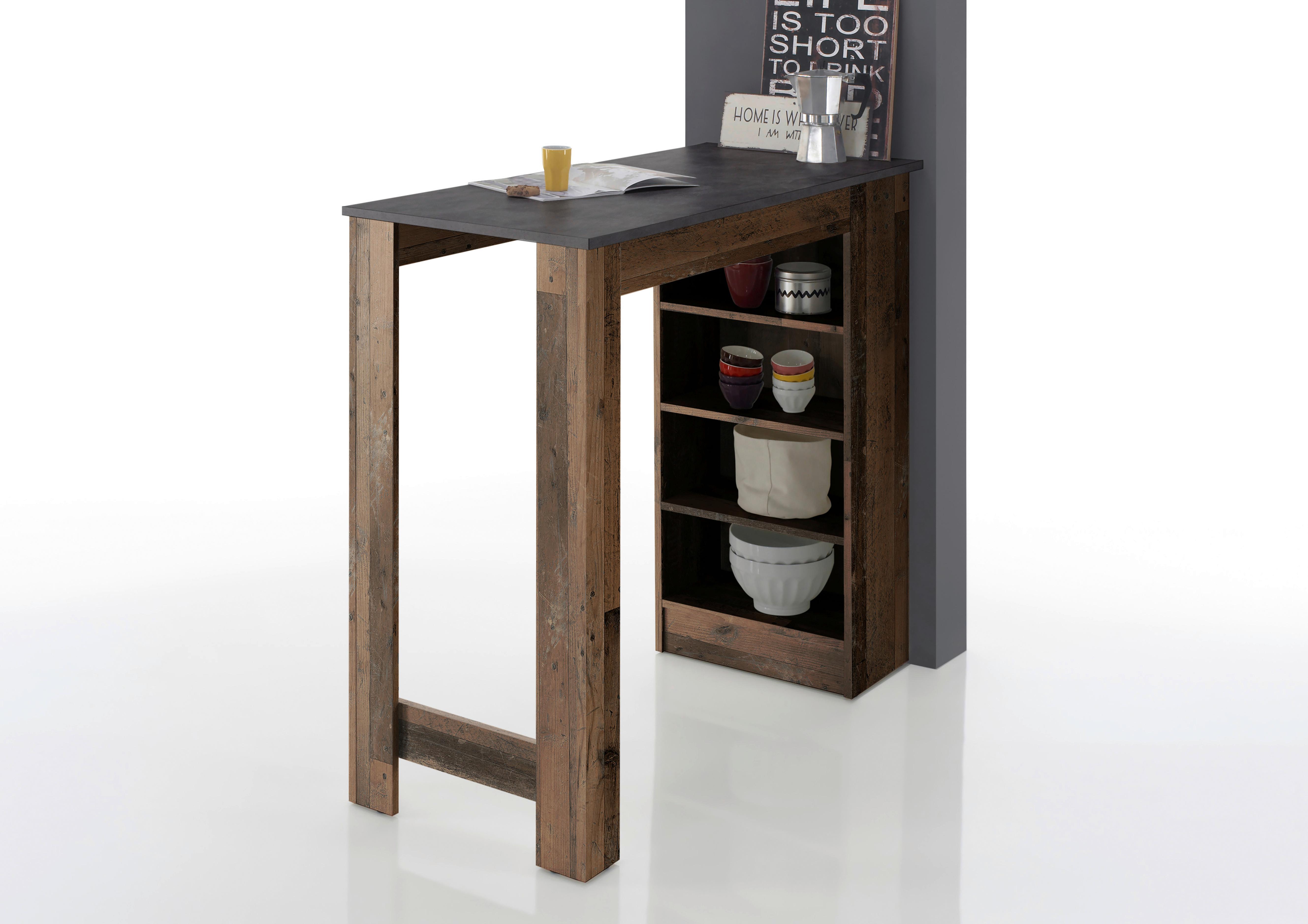 Bárasztal Mojito 83-694-v5 83-694-V5 - barna/szürke, Konventionell, faalapú anyag (115/50/103cm)