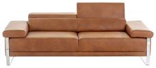 2-Sitzer-Sofa Floyd inkl. Relaxfunktion Cognac - Chromfarben/Cognac, KONVENTIONELL, Leder (230/71/106cm) - W.Schillig