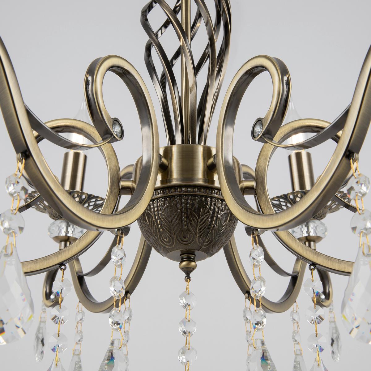 Kronleuchter Grace - Messingfarben, Trend, Glas/Metall (63/56/63cm) - MAYTONI
