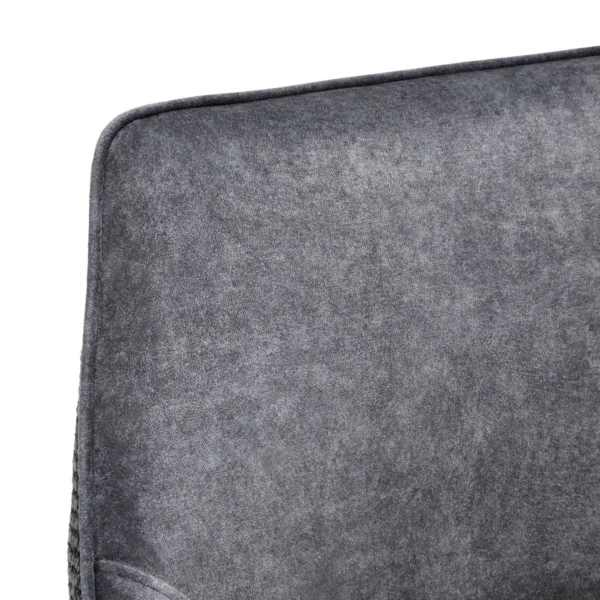 SEDACÍ LAVICE VALLETTA - černá/antracitová, Moderní, kov/textil (170/85/61cm) - Premium Living