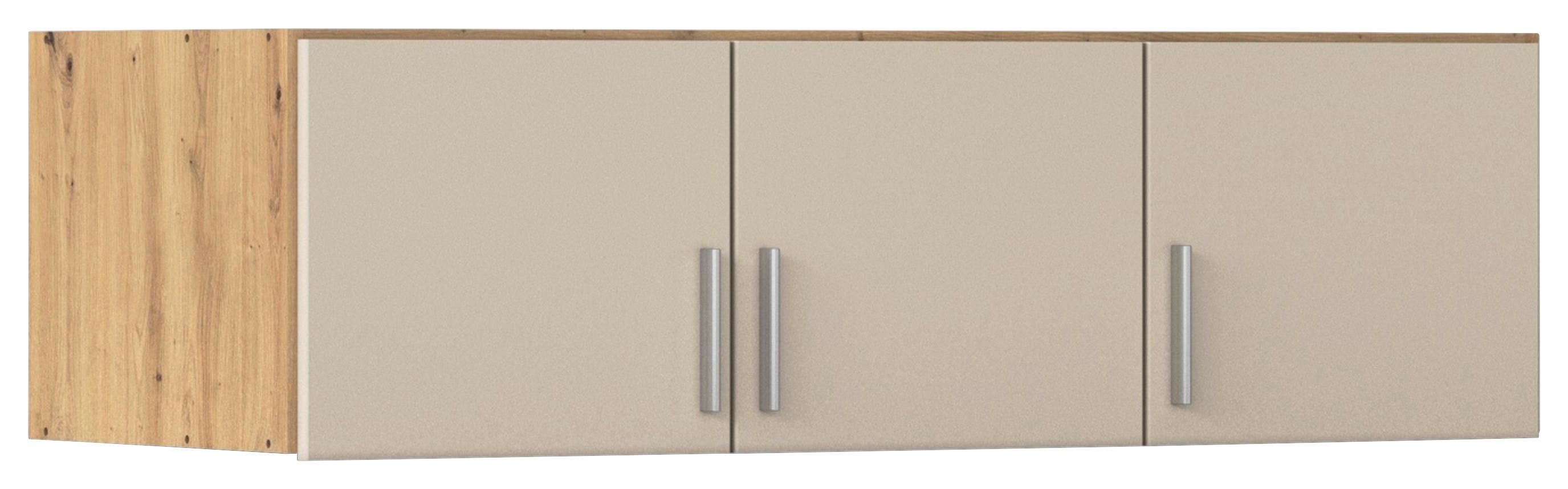 Aufsatzschrank Celle Matt Champagne B: 136 cm - Champagner/Eiche Artisan, Trend, Holzwerkstoff (136/39/54cm)