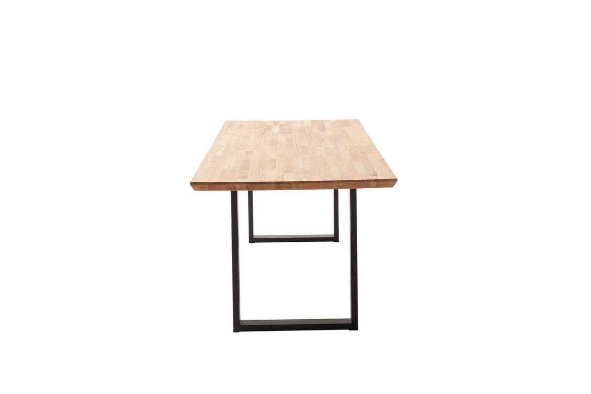 Esstisch Zeballos 120x75 Cm Kufentisch - Eichefarben/Schwarz, ROMANTIK / LANDHAUS, Holz/Metall (120/76/75cm)