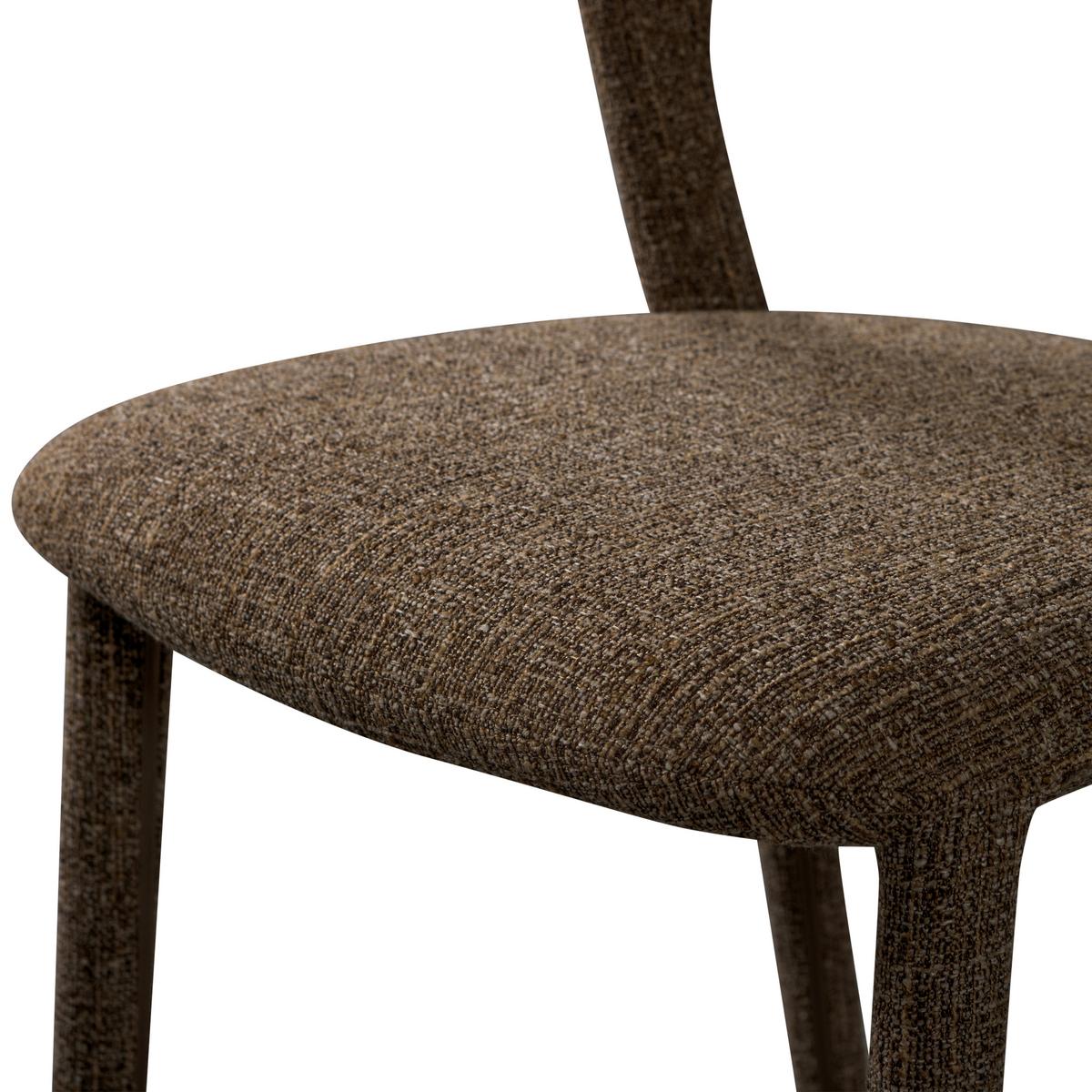 Stuhl-Set Noble Braun B: 51cm - Braun, MODERN, Textil (51/76/56cm) - Livetastic