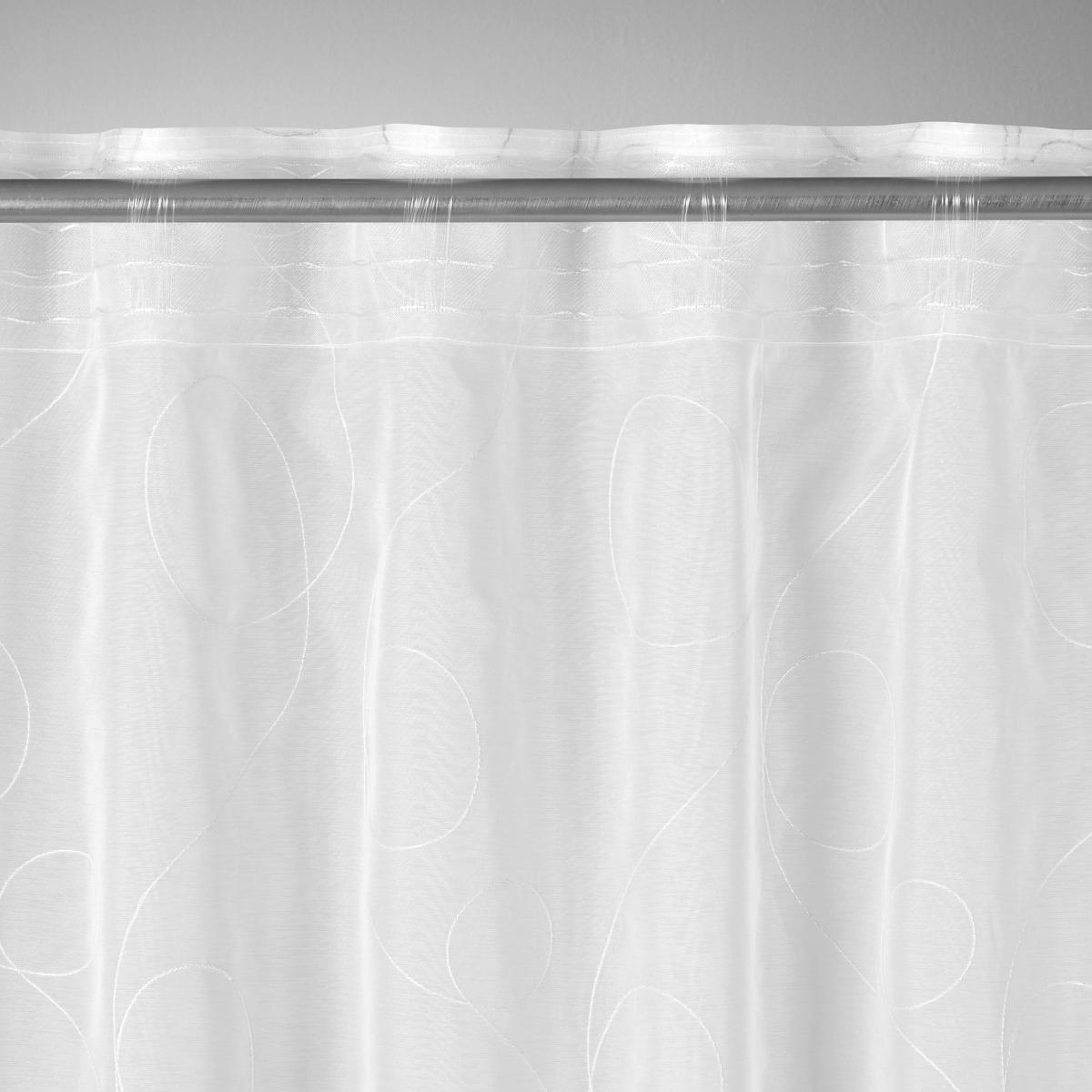 HOTOVÝ ZÁVES MARION - biela/antracitová, Modern, textil (140/175cm) - Mömax