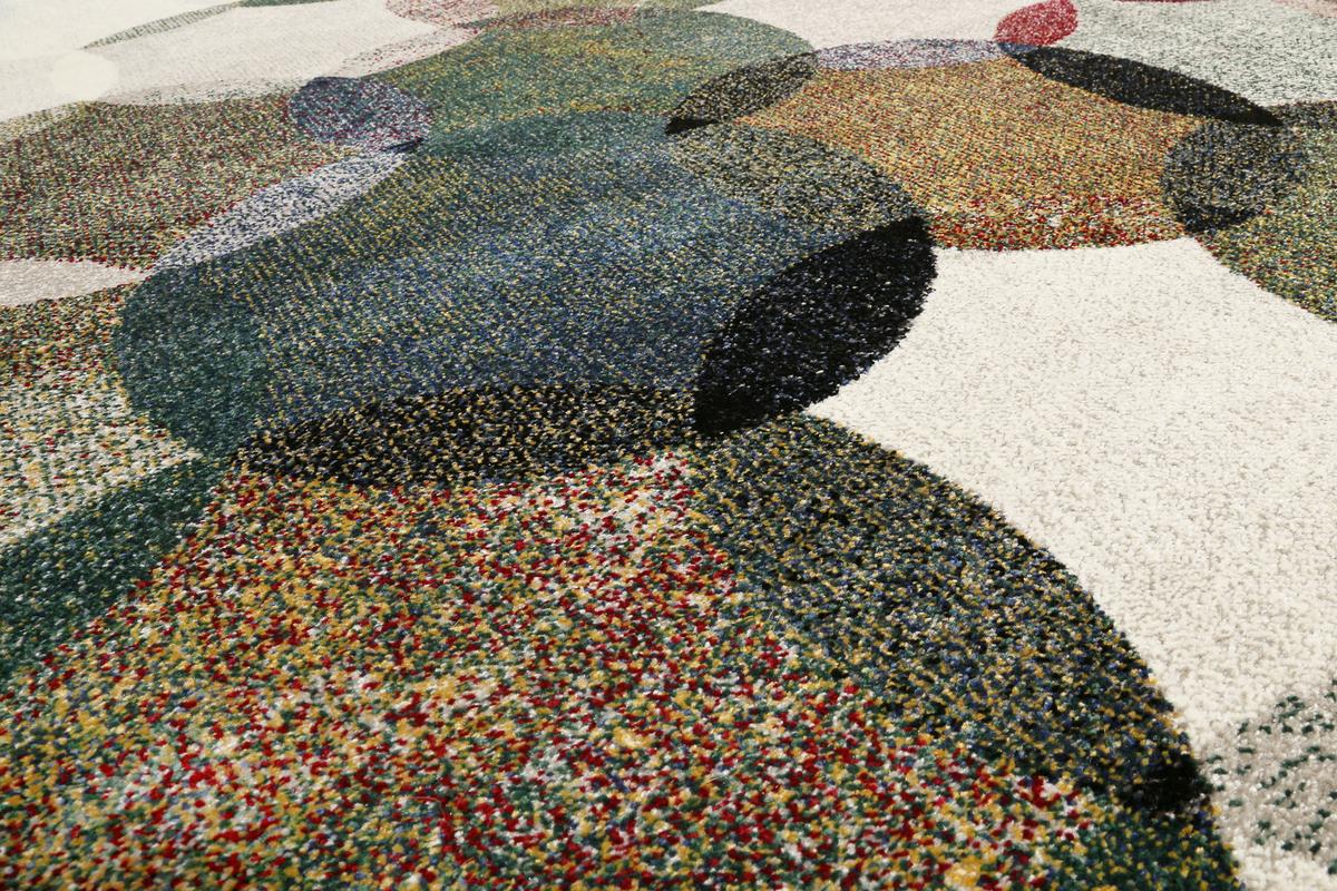 Webteppich Modernina - Dunkelgrün/Multicolor, KONVENTIONELL, Textil (120/170cm) - Esprit