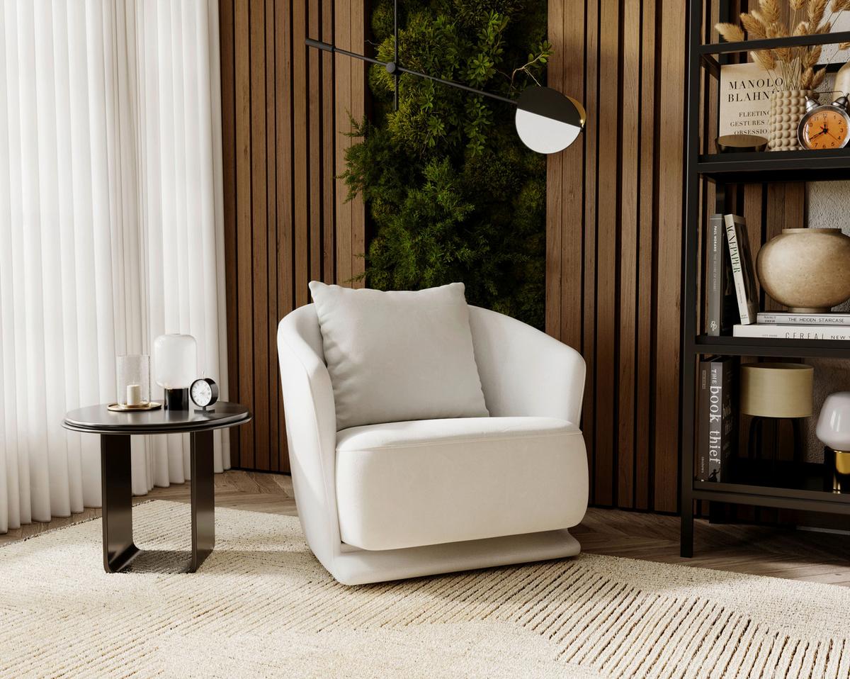 Wish Beige B: 83 Cm - Beige/Schwarz, Design, Textil (83/80/75cm) - Livetastic