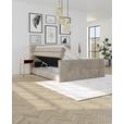 Boxspringbett mit Topper und Bettkasten 180x200 cm Medino - Taupe, KONVENTIONELL, Holz/Holzwerkstoff (180/200cm) - Luca Bessoni