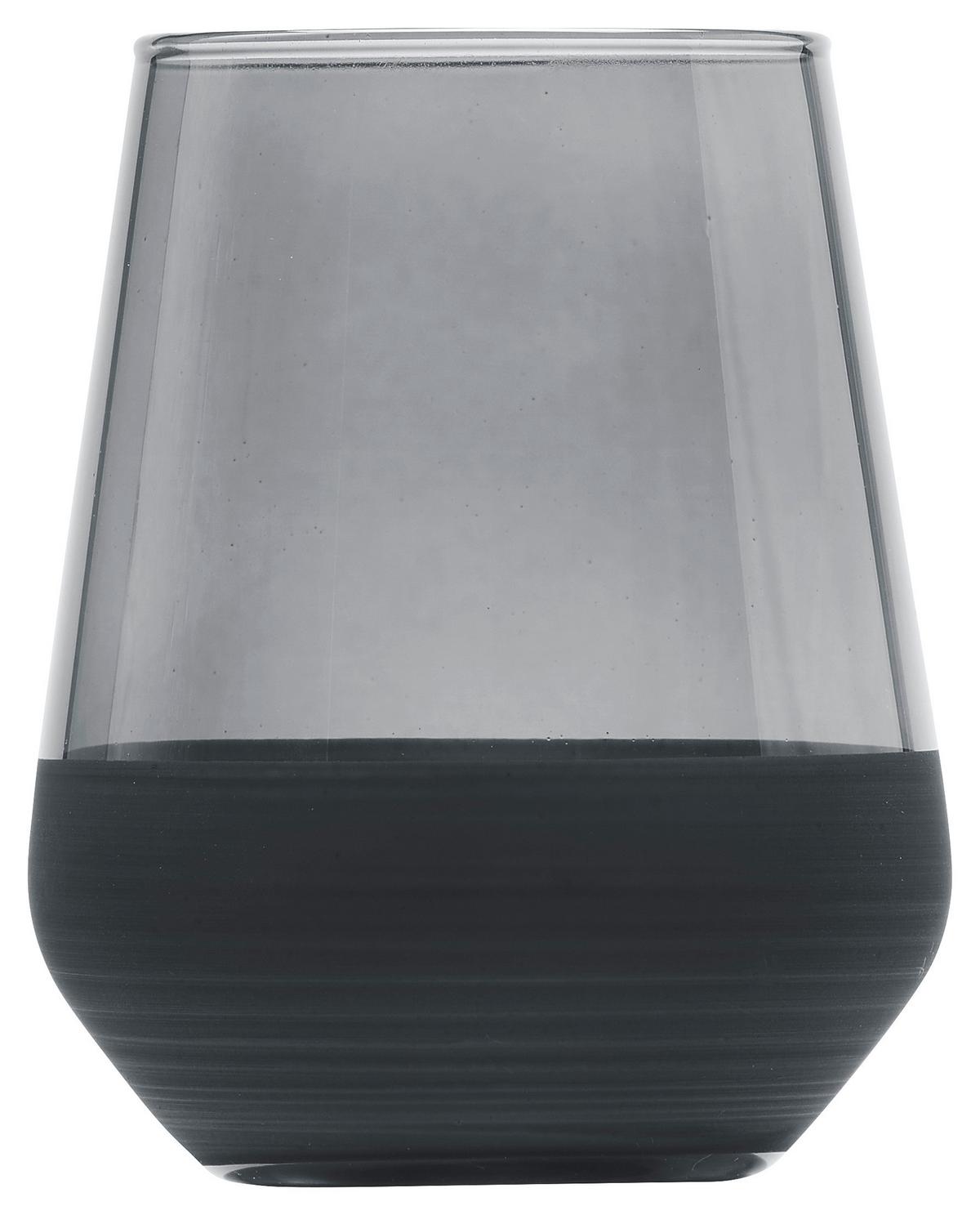Pohár na pitie Black, 425 ml - čierna, Modern, sklo (6,8/11cm) - Mömax