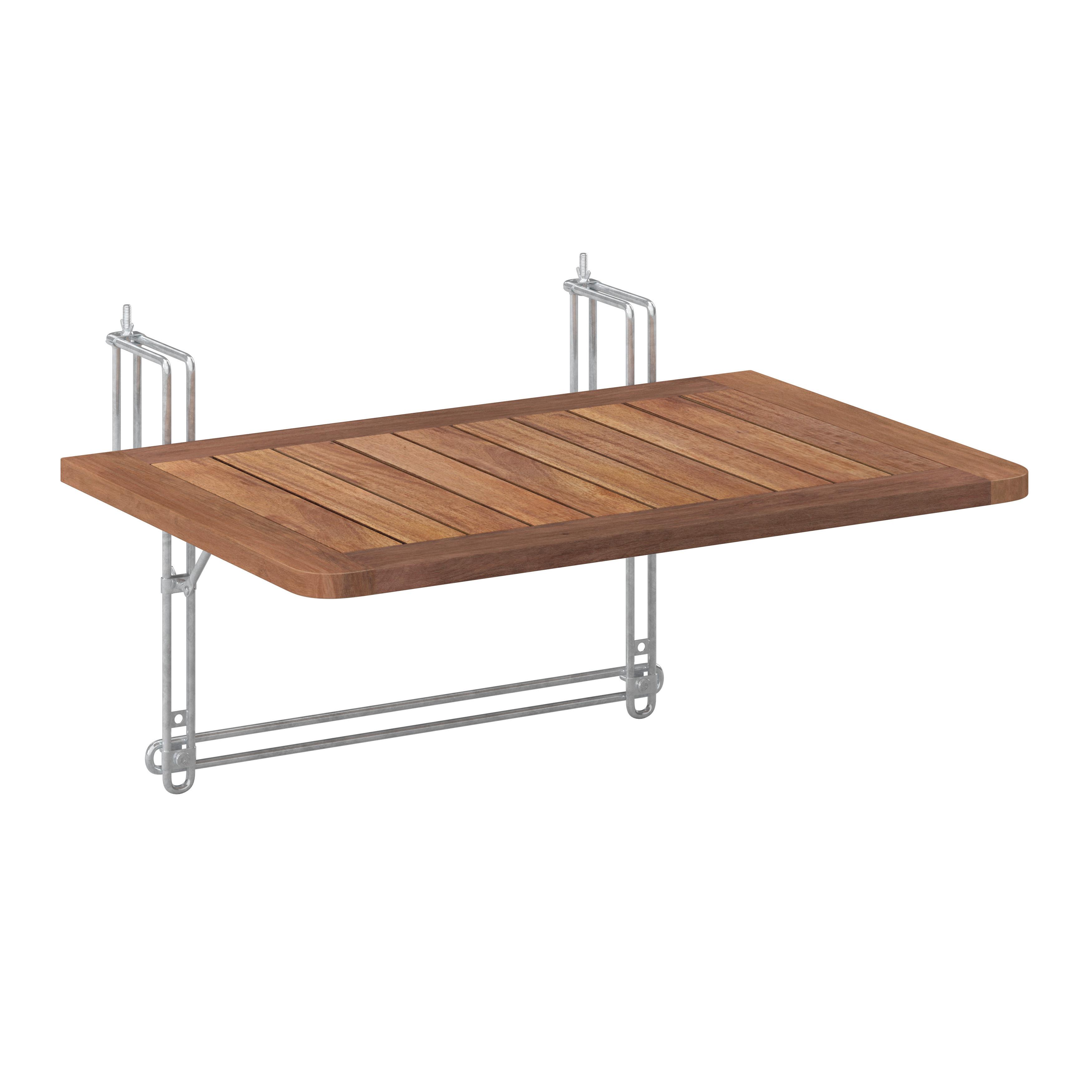 Balkónový stôl Helena - farba akácie, Modern, drevo (60/34/40cm) - Bessagi Garden