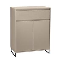 Komoda Cologne, barva kašmírová, š: 80 cm - černá/kašmírová, Design, kov/kompozitní dřevo (80/103/38cm)