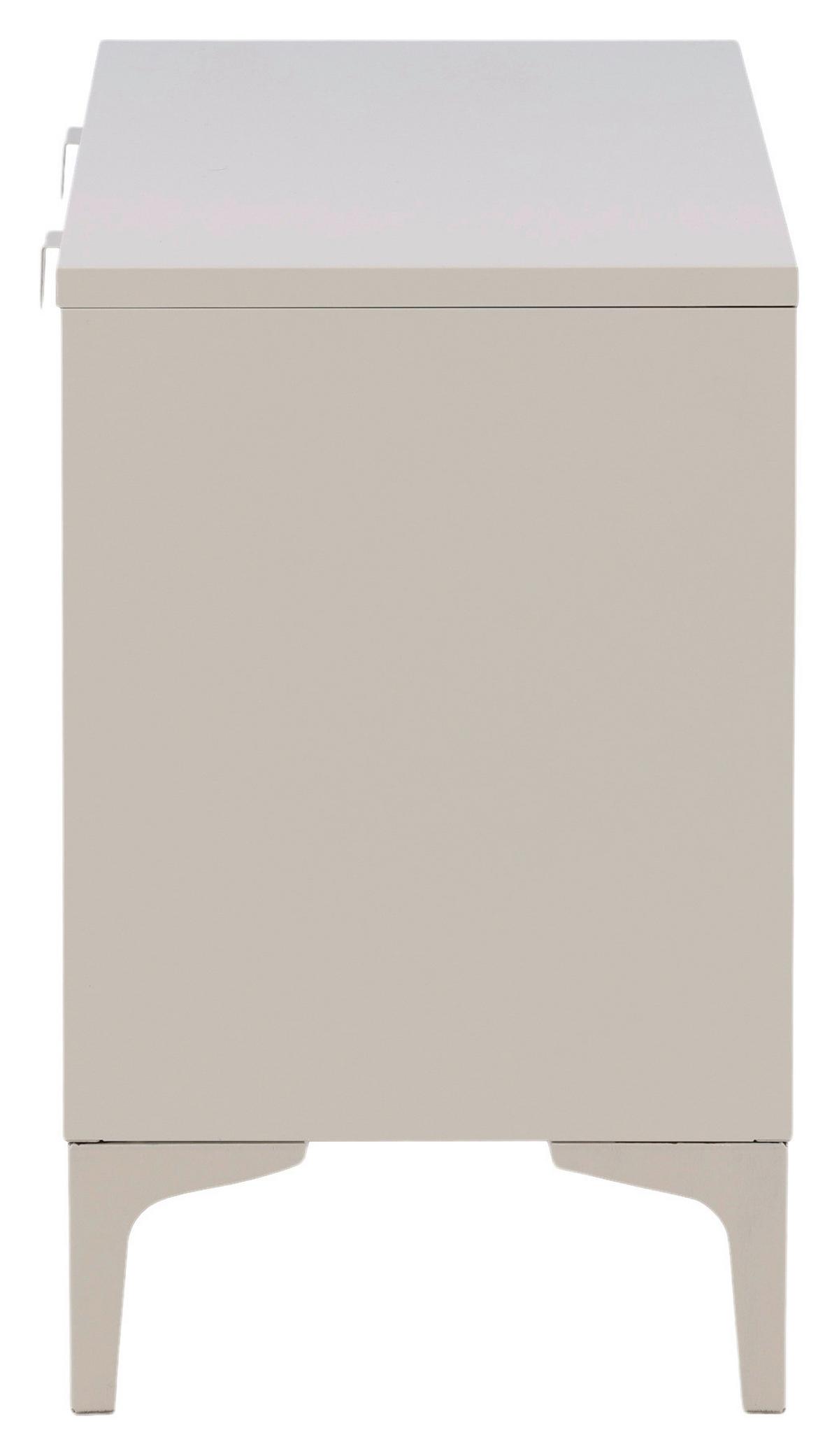 Lowboard Piring - Beige, Design, Metall (120/63/40cm) - Livetastic