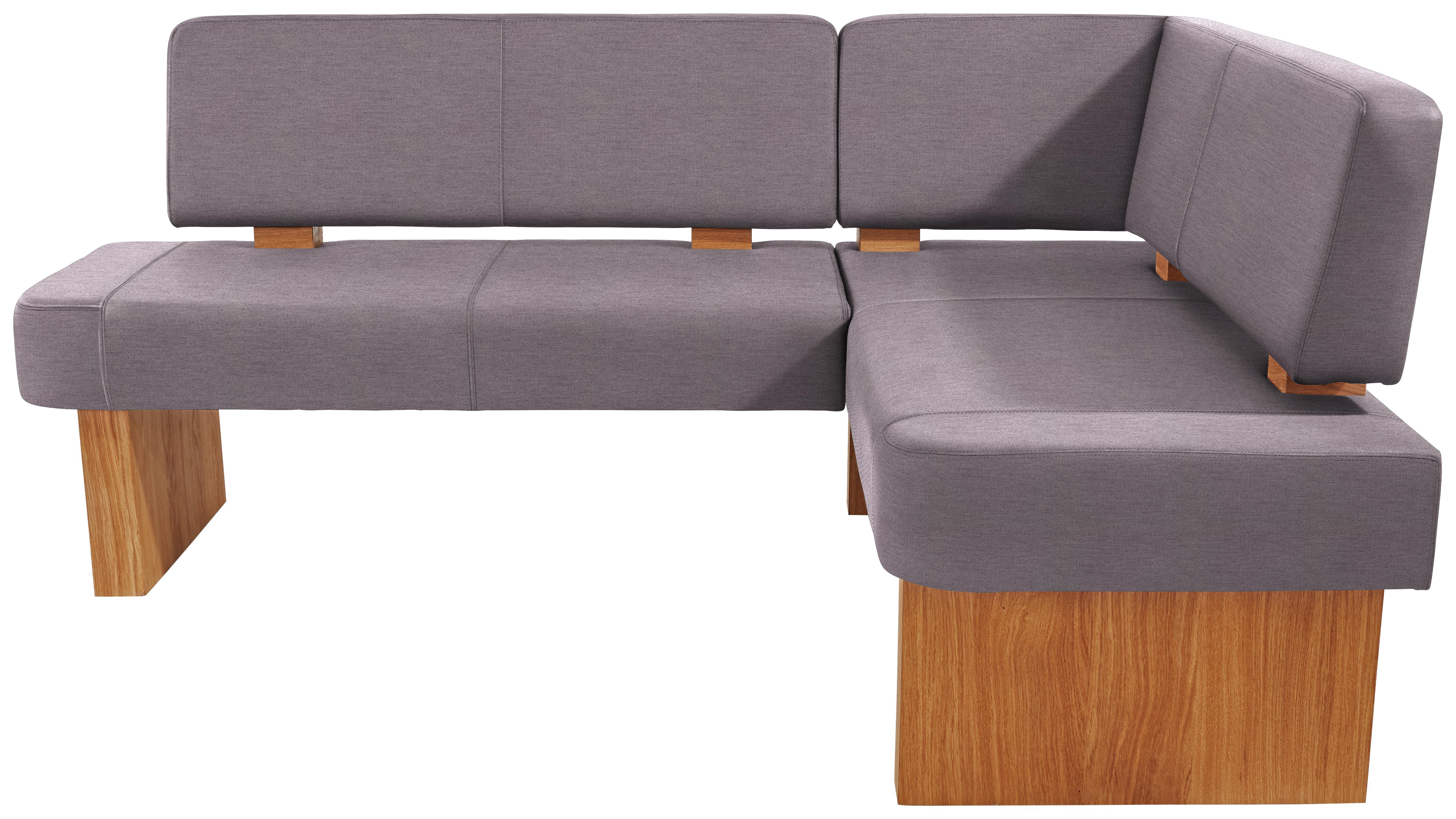 Eckbank Silba 210 X 170 cm - Eichefarben/Grau, KONVENTIONELL, Holz/Wellpappe (210/170cm)