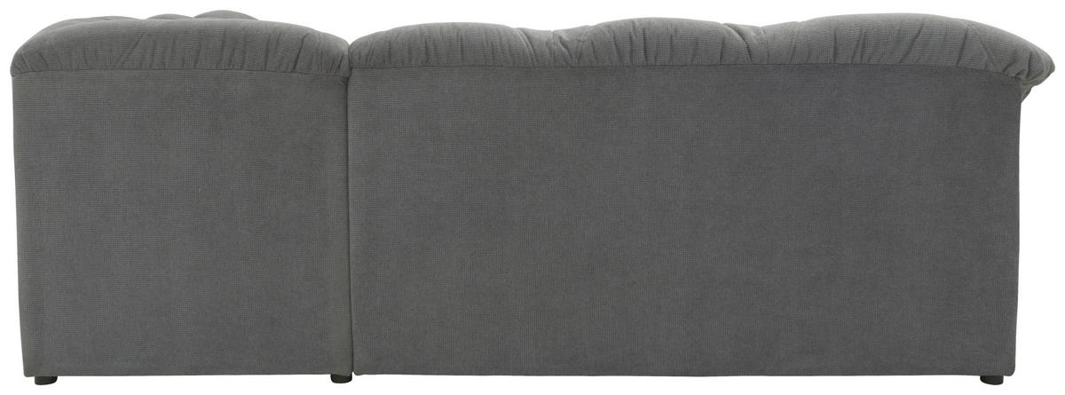Ecksofa Papenburg Dunkelgrau - Dunkelgrau/Schwarz, KONVENTIONELL, Textil (243/192cm) - MID.YOU