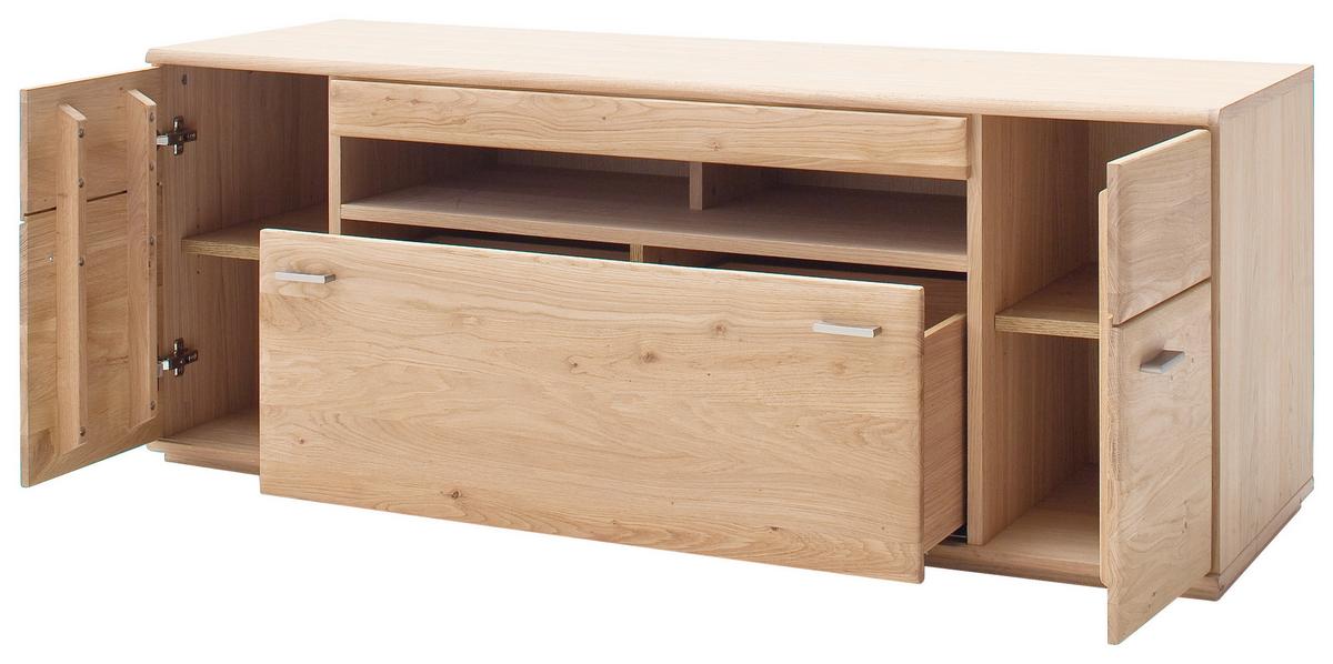 TV-Element Bologna B: 180 cm Eiche Dekor - Eichefarben, Design, Holz/Holzwerkstoff (180/58/50cm) - Livetastic