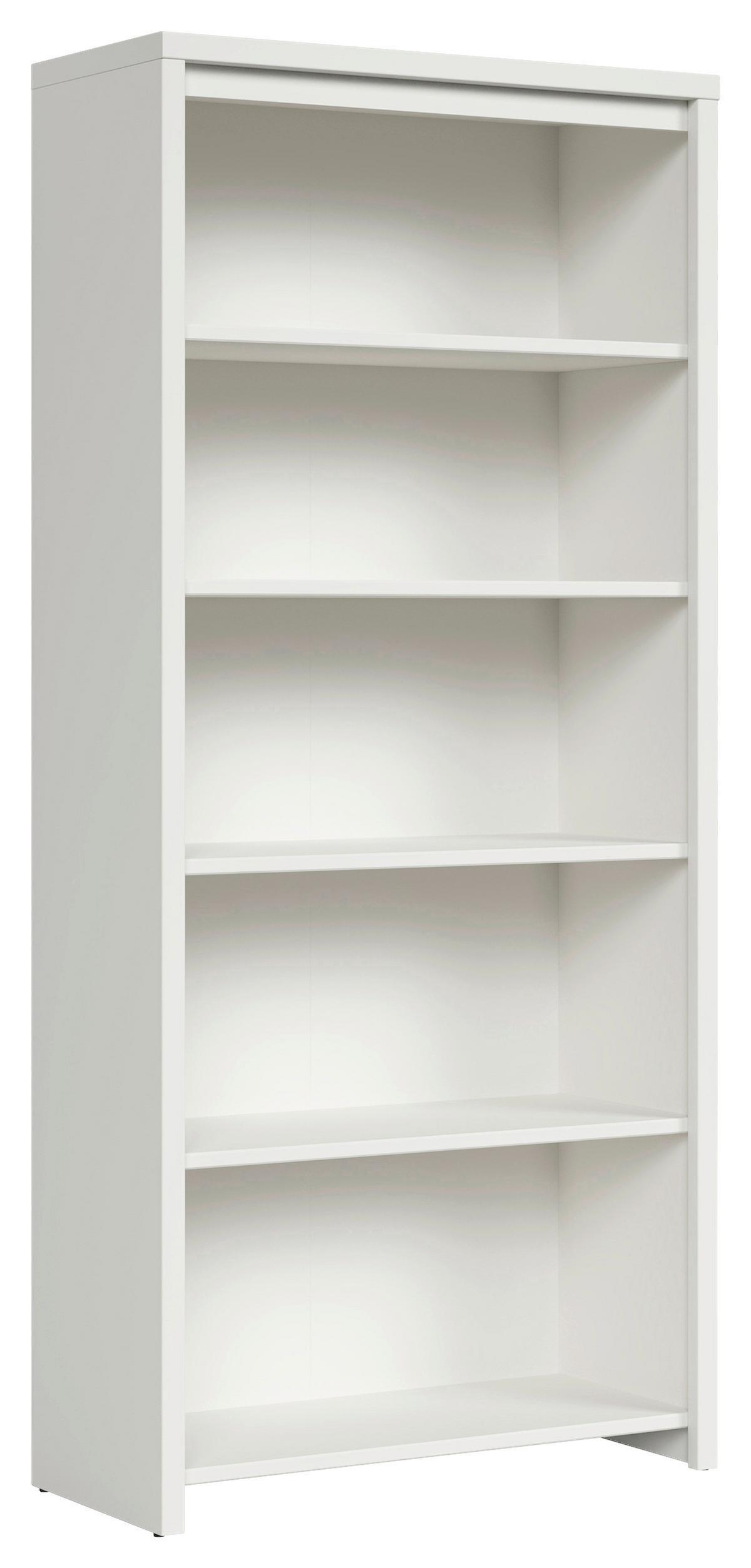 Regal Kaspian Bookshelf - Schwarz/Weiß, Design, Holzwerkstoff (90/200,5/40,5cm)