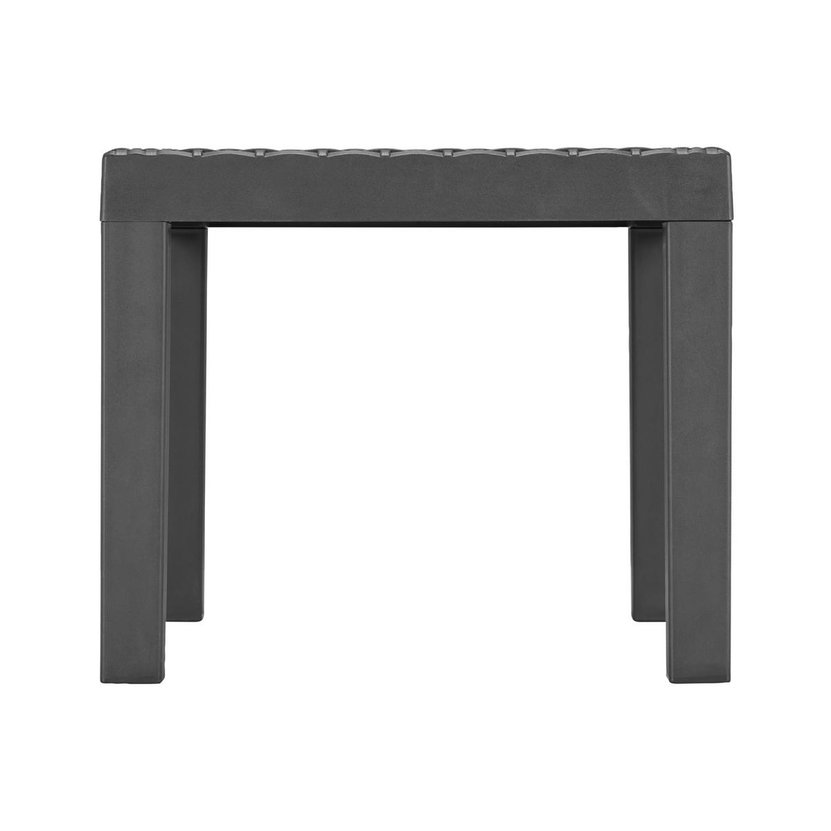 Balkonmöbel Set Akita Kunststoff Mit Kissen - Anthrazit/Grau, MODERN, Kunststoff/Textil - Ondega