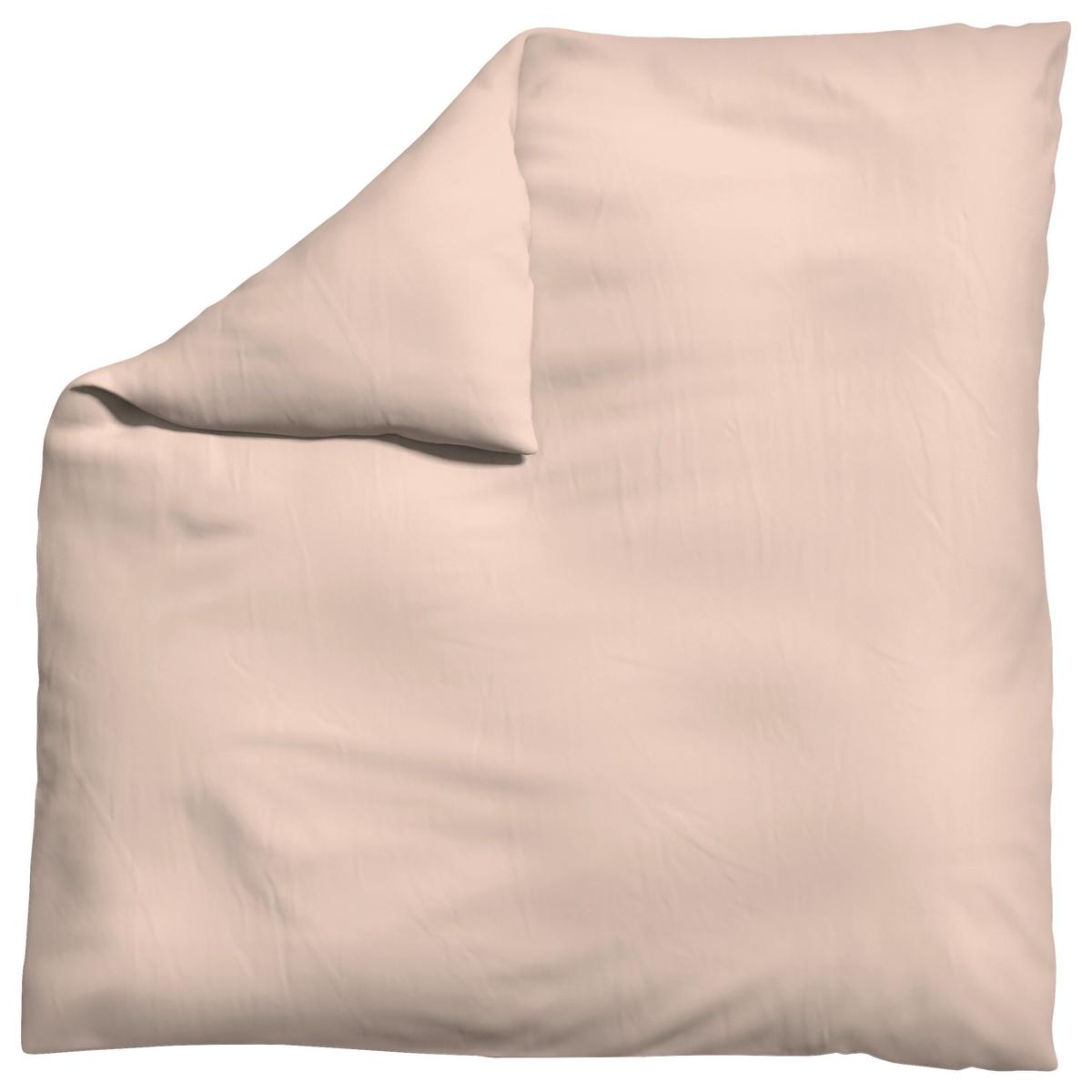 Bettdeckenbezug Knitted Jersey - Hellrot, Basics, Textil (200/200cm) - Schlafgut