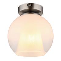 Deckenleuchte Barry Chromfarben Klar D: 18cm - Klar/Chromfarben, Basics, Glas/Metall (18/19cm) - Globo