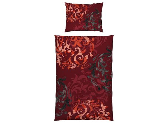 Renforcé-bettwäsche Melizia In Grau und Rot - Bordeaux/Grau, ROMANTIK / LANDHAUS, Textil - James Wood Renforcé-bettwäsche Melizia In Grau und Rot - Bordeaux/Grau, ROMANTIK / LANDHAUS, Textil - James Wood