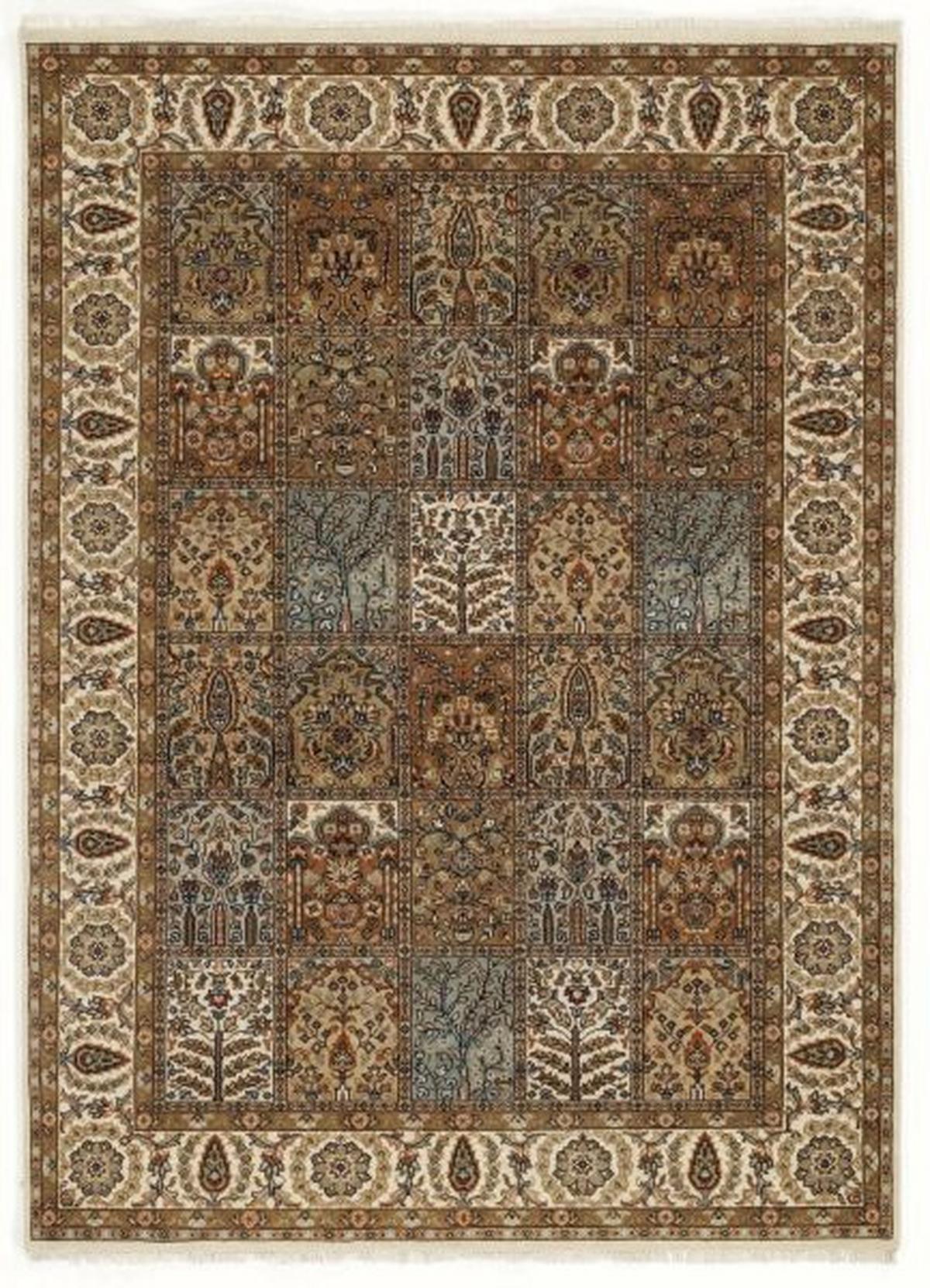 Orientalischer Webteppich Braun/creme Sarang 140x200 Cm - Creme/Braun, Basics, Textil (140/200cm) - Cazaris