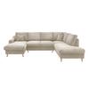 Wohnlandschaft Valentina - Beige/Naturfarben, KONVENTIONELL, Textil (150/301/200cm) - P & B