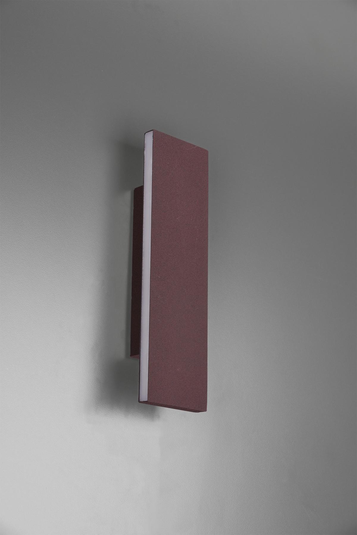 Led-wandleuchte 225172924 Concha - Rostfarben/Weiß, KONVENTIONELL, Kunststoff/Metall (28/8/4,5cm) - Trio Leuchten