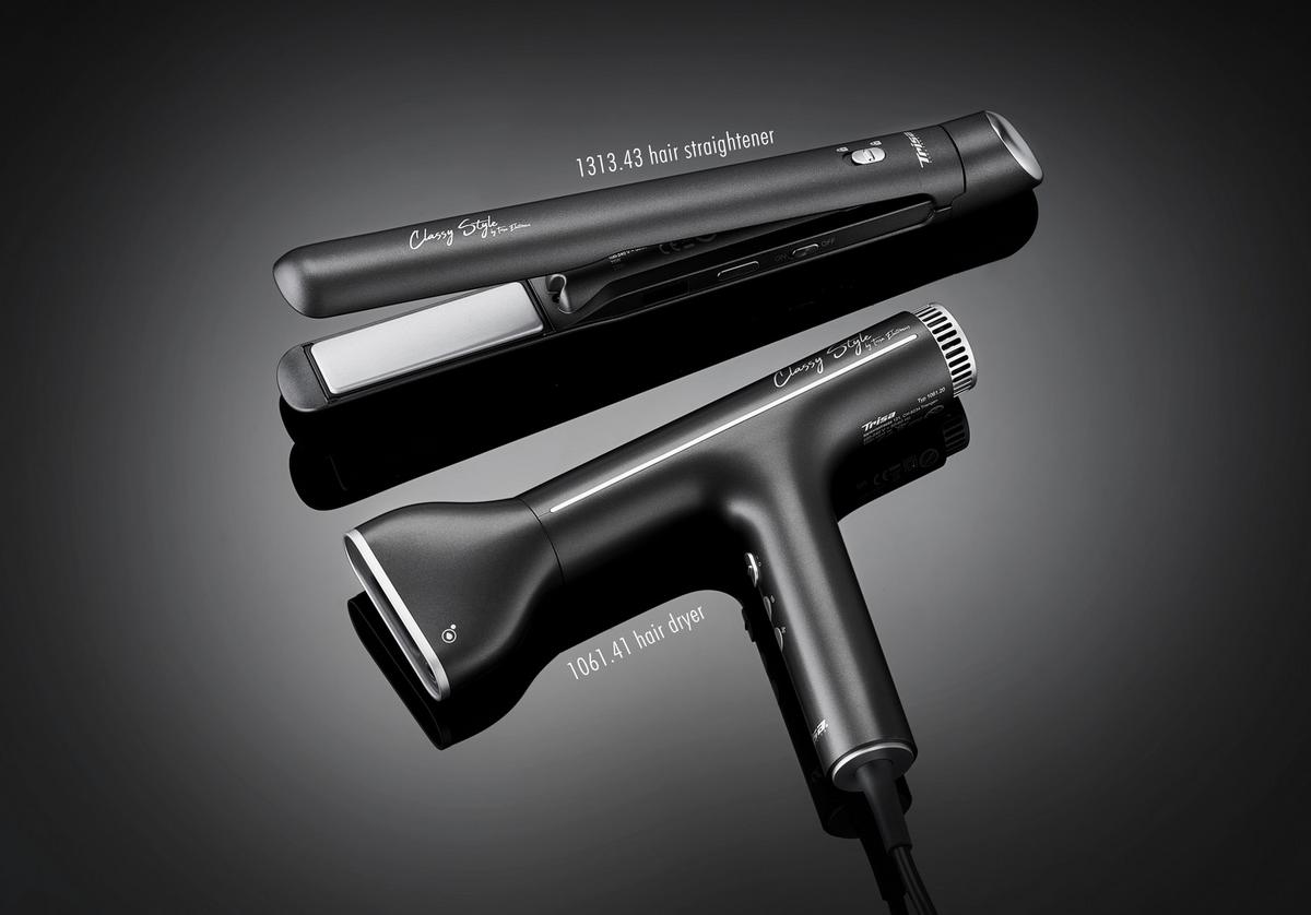 Haarglätter 1313.4310 - Anthrazit, Basics, Kunststoff (32,5/3,6/3,7cm) - Trisa Electronics