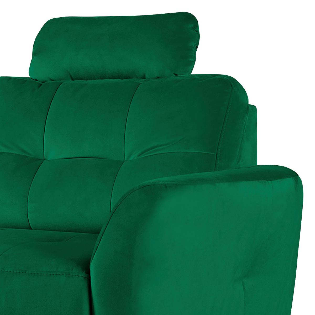 Kopfstütze Nordic, Dunkelgrün B: 43 cm - Dunkelgrün, Design, Textil (43/18/15cm) - Livetastic